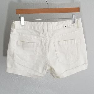 White Denim Shorts